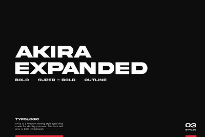 Akira Expanded black bold design display expanded font geometric logo outline poster type typeface typogaphy ultra bold