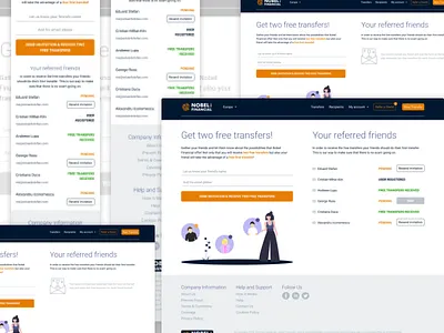 Nobel Financial Refferal Page design financial form invite invite form minimal product design reffer a friend refferal simple ui uiux ux web web design webdesign website white