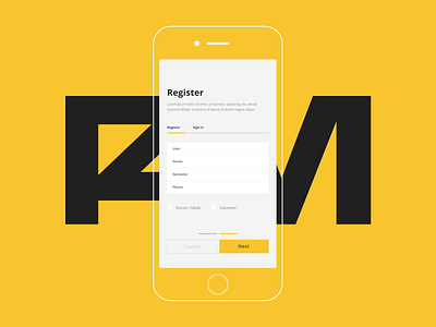 Mobile application for hospital demand management- Poland4Medics app application covid 19 dashboard design figma form logo minimalism mobile app register register form statistics tables typography ui ux