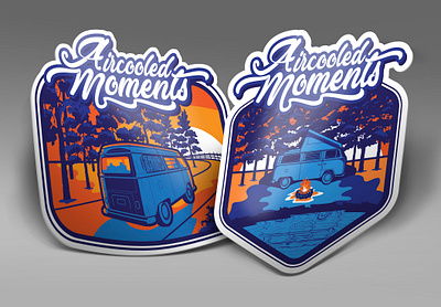 Aircooled Moments Illustrations artwork design illustration illustrator photoshop tshirtdesign typography vector