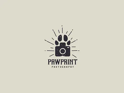 pawprint photography animal app business clean design flat food and drink illustration logo vector