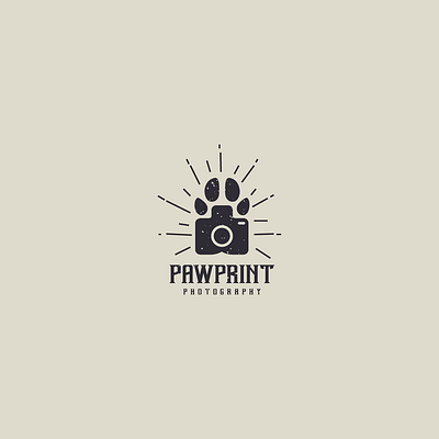 pawprint photography animal app business clean design flat food and drink illustration logo vector