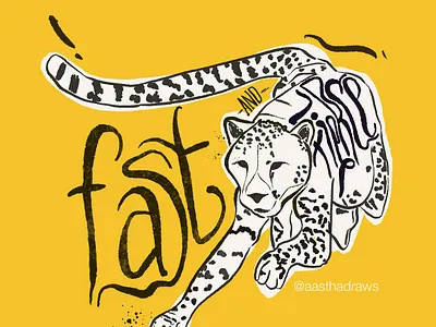 The cheetah club | typography art artist cat catillustration character cheetah comic design illustration ink kyle brushes lettering procreate typogaphy wildcat
