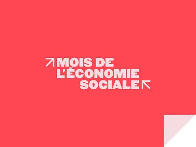 Mois de l'économie sociale - Logo animation animation branding bright color colorful design economy elements fun logo logotype motion red rose social