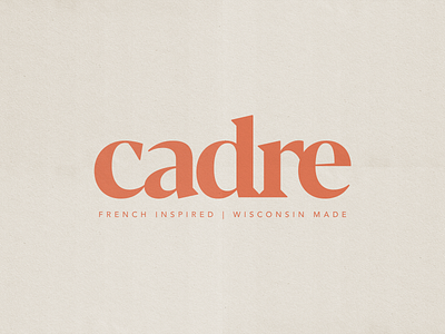 Cadre Identity art direction brand identity branding branding design design graphic design identity logo logo design logotype monogram restaurant branding restaurant logo type typogaphy wordmark