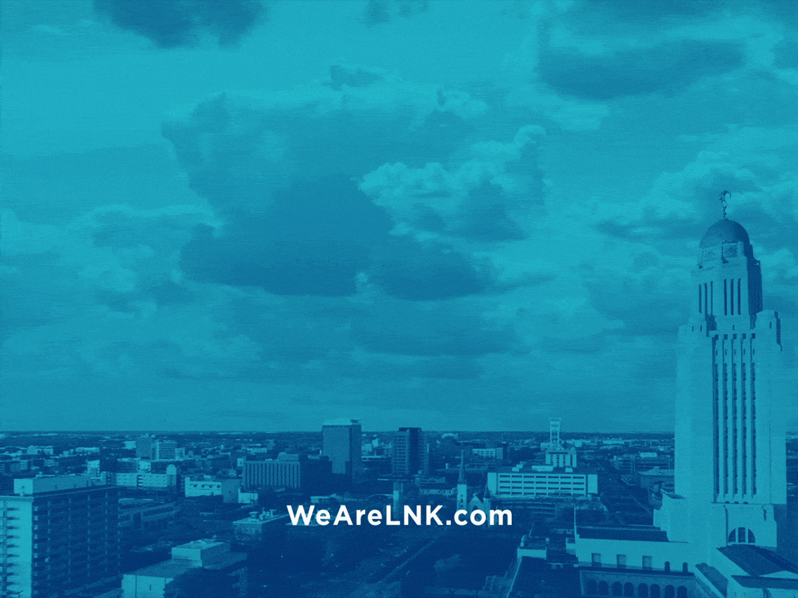 We Are LNK airplane airport animation campaign city clouds lincoln lnk logo nebraska plane transportation travel