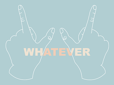 whatever 90s adobe illustrator art clueless hands illustration illustrator line art line drawing pen tool typo typography vector vector art whatever