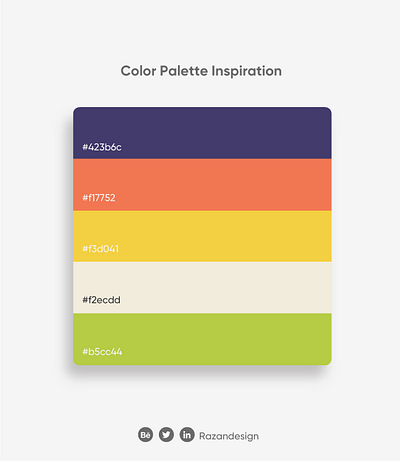 Color Palette Inspiration app art brand branding color design flat graphic illustration items modern new news palette scheme style trend trendy ui ux