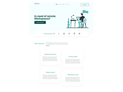 Workspaces for freelance Designers design illustration ui uiuxdesign uiuxdesigner ux web