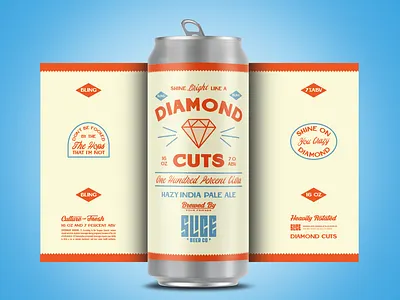 Diamond Cuts badge branding identity illustration type typography
