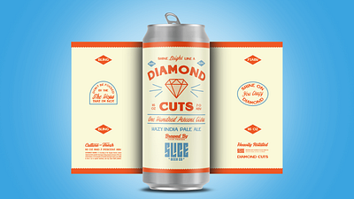 Diamond Cuts badge branding identity illustration type typography