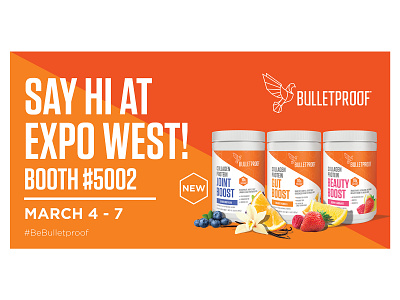 Bulletproof Expo West art direction brand design brand identity branding conference conference design design digital digital art graphic design product launch