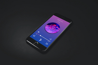 Proof of concept Music Player app app design app ui minimal mobile music app ui ux