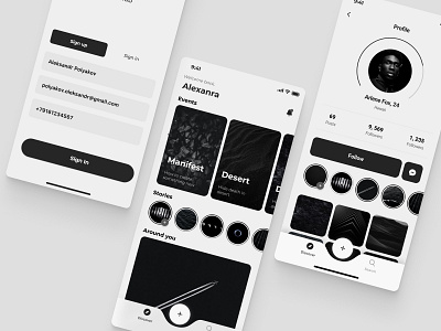 Social mobile app UI app figma ios mobile ui social ui design
