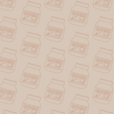 Nutella Pattern adobe illustrator nutella pattern pattern design