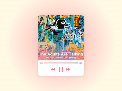 Music Player desktop ui music app ui ux design web design