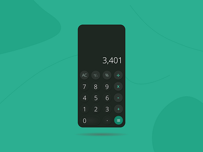 Daily ui 004: Calculator calculator daily ui daily ui 004 dailyui mobile mobile app neumorphic neumorphism ui