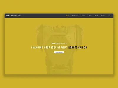 Boston Dynamics adobexd boston dynamics interface ui ux web interface