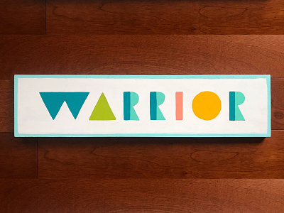 Warrior Sign alwayshandpaint brand identity branding goodtype hand lettering handlettering handpainted identity illustration lettering logo painting signage signpainting