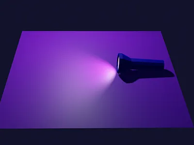 Flash light blender3d digitalart illustration