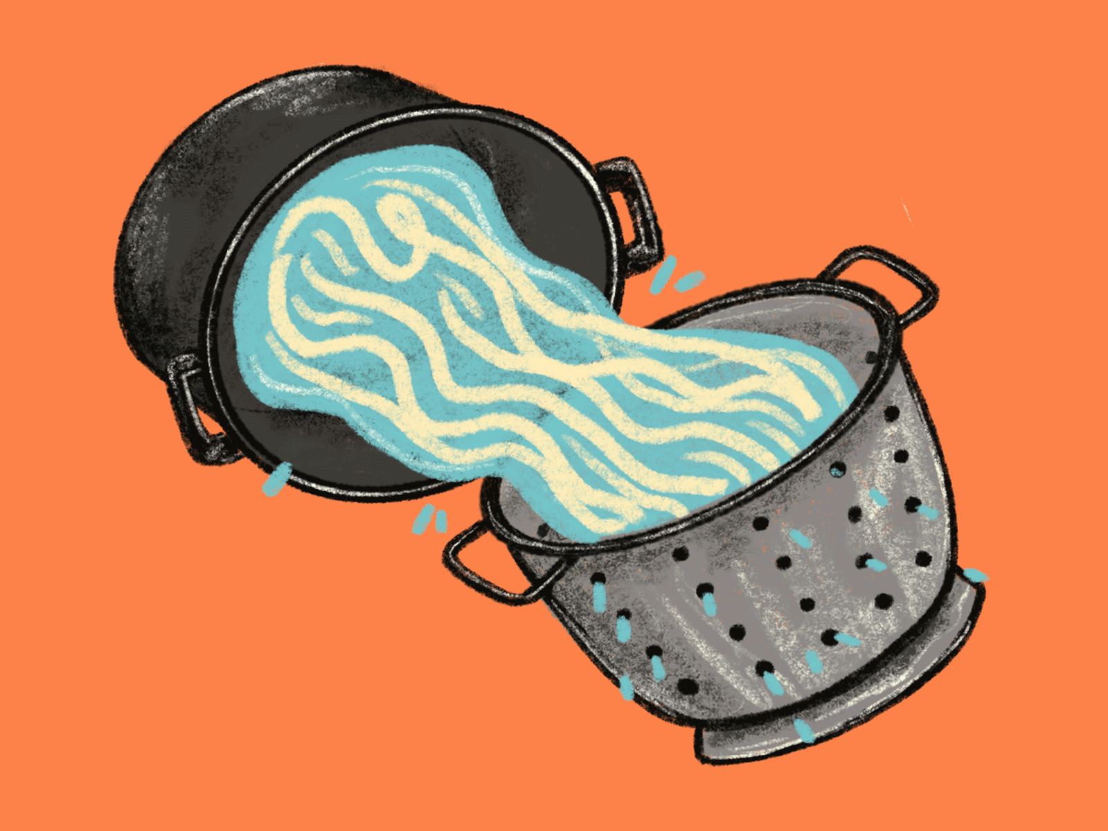 LA Times Noodles animation digital illustration drawing food food and beverage gif gif animation illustration latimes los angeles times motion noodles restaraunt