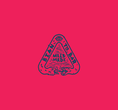 Birdsnake Chocolate illustration lettering typemark