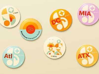 Some Pins brand branding identity identity design minimal pins shapes southern type typogaphy warm colors
