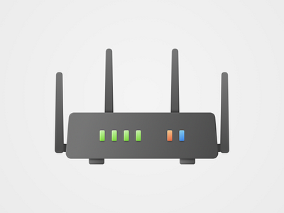 Router Dark dark dark mode gaming hardware router vector