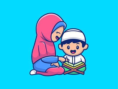 Ramadan Mubarak 🤗❤️ allah cartoon character cute eid god icon illustration islam logo mascot moslem pray quran ramadan ramadan kareem ramadan mubarak ramadhan read religion