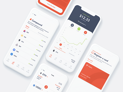 Digifox App Screens app design app ui app ui design crypto crypto currency crypto design crypto wallet cryptocurrency