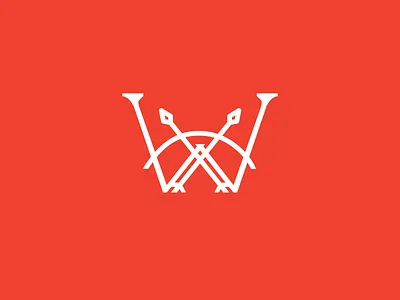 Warrior Logo branding design logo logomark monogram w logo