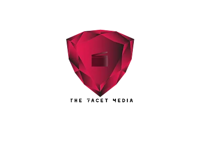 The Facet Media branding design icon logo minimal ui ux web