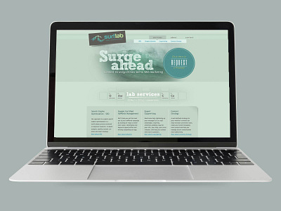 Surflab website branding ui ux design website design
