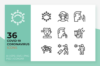 Free Coronavirus Icons avoid cleaning concept coronavirus cough covid 19 crowd flu free freebie health healthcare icons infection line medical pandemic travel virus wearing mask