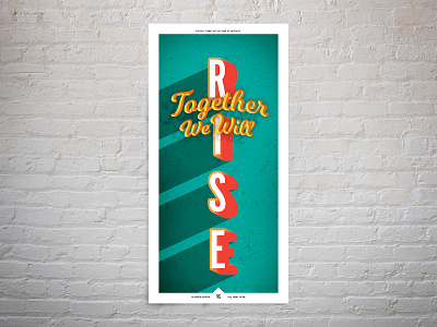 Rise Poster competition hope poster typeface typography