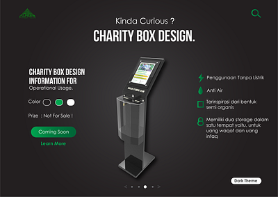 Landing Page Dark Theme dark dark ui design desktop interface landing design landing page product