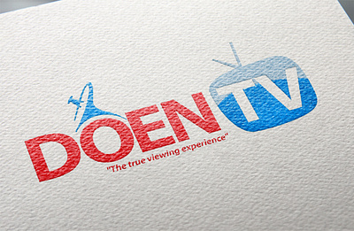 doen tv original logo branding icon illustration indesignmedia logo logo design