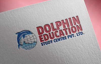 Dolphin Education Consultancy branding design icon illustration indesignmedia logo logo design