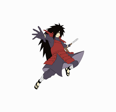 Madara Uchiha Illustration design illustration vector