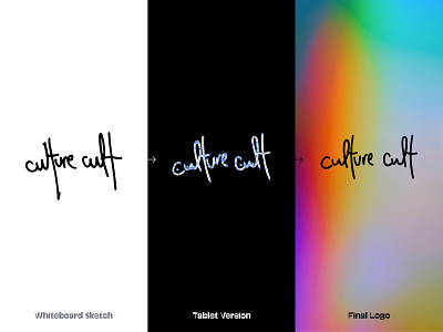 Culture Cult - Logo Progression branding logo type typogaphy vector