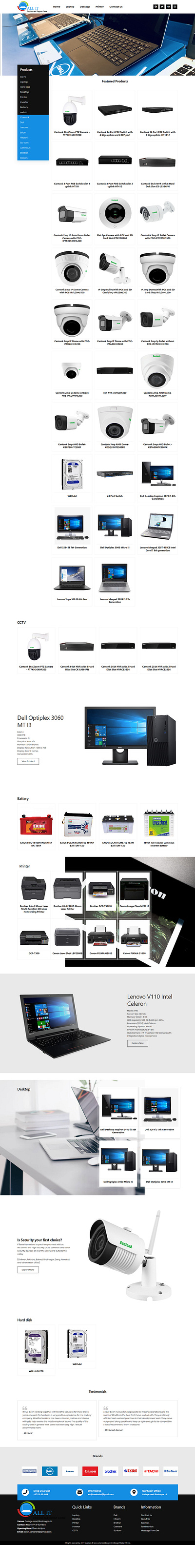 allitsuppliers com indesignmedia web development website design wordpress