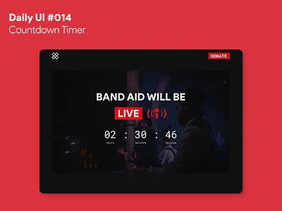 Daily UI #014 - Countdown Timer band countdown timer dailyui live web website