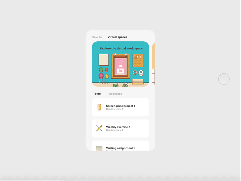 Online teaching app cartoon dark app darkroom illustration mobile online teaching ui ux uxdesign