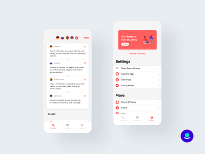 🈯Translate App app design illustration minimal mobile design mobile ui mobile ui design mobile uiux ui ux