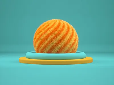 Ball of Fur 3d art 3d artist 3d concept 3d design 3dmodel 3dmodeling 3dsmax ball blender3d cinema4d fur fur effect hair hairball