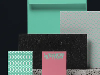 Udvartér teátrum - Theater visual identity - Trasylvania brand clean colors design green hunap hunapstudio logo pattern surface theater theater design