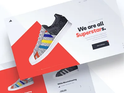 Concept Exploration collection concept homepage shoes ui web design website