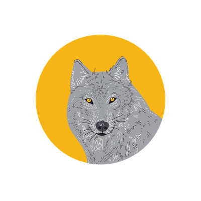 Vector wolf. illustration portrait vector vector art