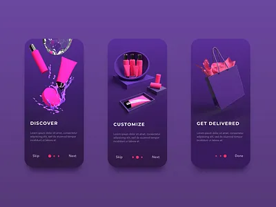 Alison Cosmetics App - onboarding adobe alison cosmetics behance dailyui dailyuichallenge day23 design dimensions dribbble interfacedesign onboarding onboarding screens onboarding ui purple sketch ui uidesign uiux userinterface uxdesign