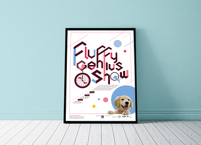 Fluffy Genius Show animal design poster title design typography